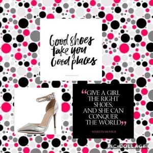 Silver Ankle Strap Heels